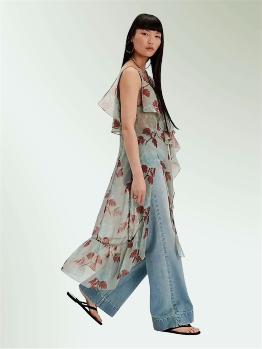 New Free People Sunfaded Maxi Top